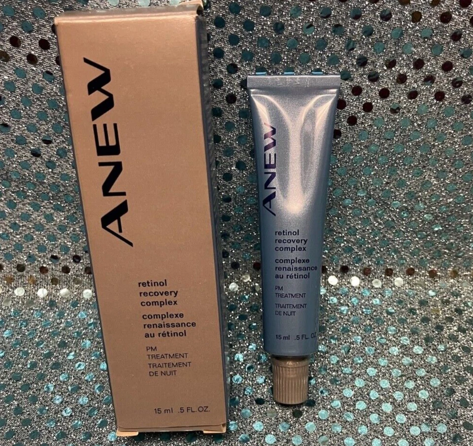 Complejo de recuperación de retinol Avon Anew tratamiento PM .5 OZ ~ nuevo stock antiguo Foto 1 de 1