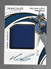 Nelson Cruz 2019 Panini Immaculate Collection Jumbo Jersey Autographs 16/25 ⚾