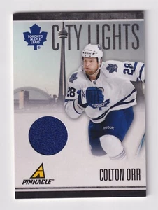 2010-11 Panini Pinnacle CITY LIGHTS RELIC #100 COLTON ORR 486/499 Maple Leafs - Picture 1 of 2