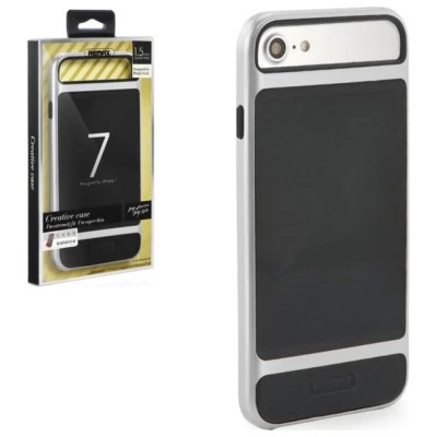 REMAX CUSTODIA ORIGINALE PROTECTIVE COVER BACK CASE APPLE IPHONE 6 6S 7 8 SILVER - Immagine 1 di 4