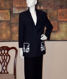 Louis Feraud Classy, functional and stylish Designer jacket Size 10 - Bild 1 von 7
