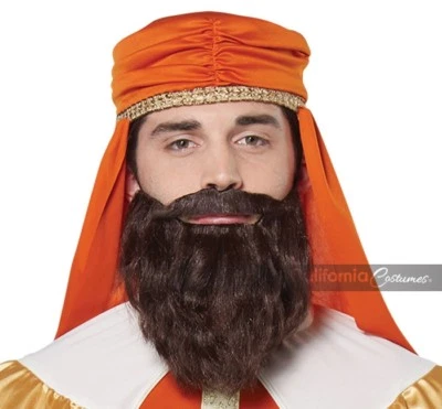 California Costumes Wise Man Beard Mustache Brown Adult Halloween Costume 70920 - Image 1 of 3