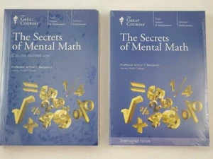 Great Courses #1406 Secrets of Mental Math 2 DVDs, Guidebook & Transcript Book - Picture 1 of 1