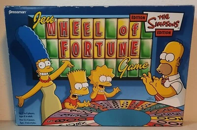 The Simpsons , Wheel Of Fortune Game , Pressman - Image 1 of 4