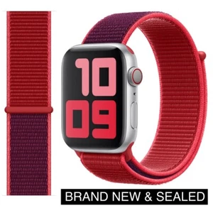 Genuine Apple Watch Sport Loop Band Strap Product RED 49mm 46mm 45mm 44mm - NEW - Picture 1 of 11