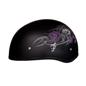 DOT Approved Daytona Motorcycle Half / Skull Cap Helmet 18 Various Graphics - Picture 1 of 147