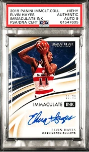 2019 Immaculate Collection Ink /75 #IIEHY Elvin Hayes Autograph Auto PSA 9 POP 2 - Picture 1 of 3