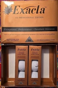 Exacta 432 Profi Golfbälle 6 neue alte Lagernummern 2 & 3 - Bild 1 von 4