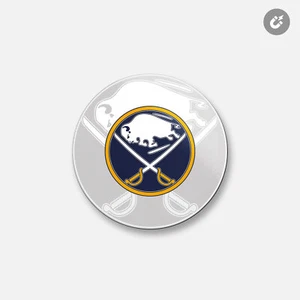 Buffalo Sabres NHL | 4'' X 4'' Round Decorative Magnet - Picture 1 of 2