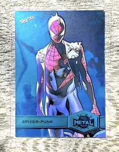 SER /50 BLUE 2021-2022 SKYBOX MARVEL METAL UNIVERSE SPIDER-MAN SPIDERPUNK #186 - Picture 1 of 2