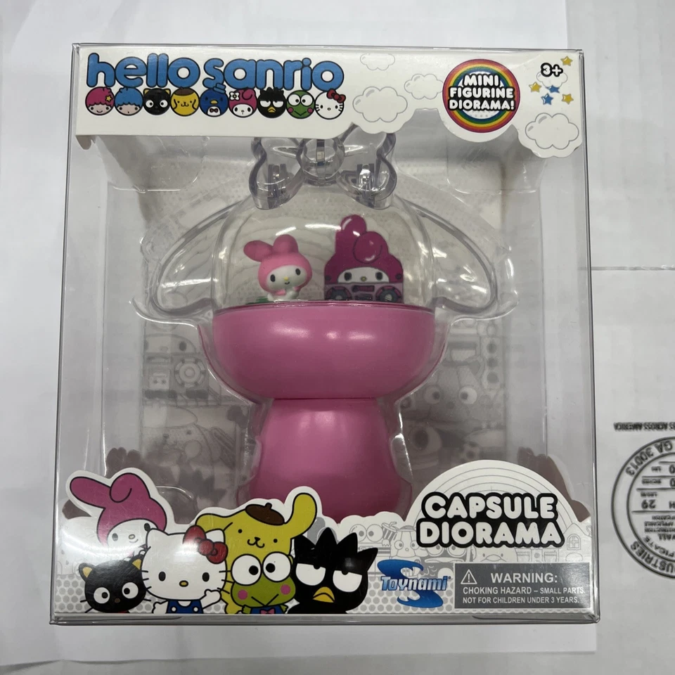 Hello Sanrio MY MELODY Mini Sapsule Diorama Display - Image 1 of 2