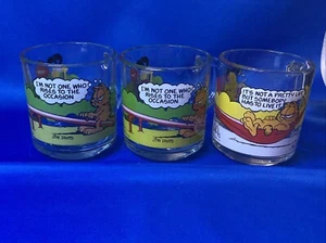 1978 3er Set Vintage Garfield Tassen Kaffeetassen Jim Davis McDonalds Glas - Bild 1 von 7