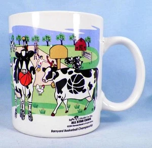 All Star Cows Coffee Mug Backyard Basketball Championship Sherwood Brands 2004 - Picture 1 of 7