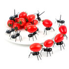Mini Ant Food Holder Fork Fruit Plastic Easy Decoration Kitchen Dessert Deco^AU