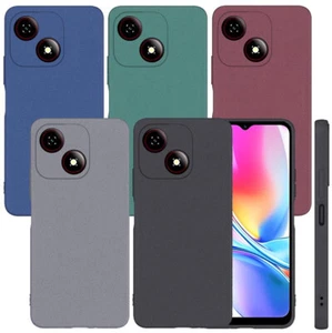 For ZTE Blade A35e RockSand Matte Rubber Gel Skin case back cover - Picture 1 of 13