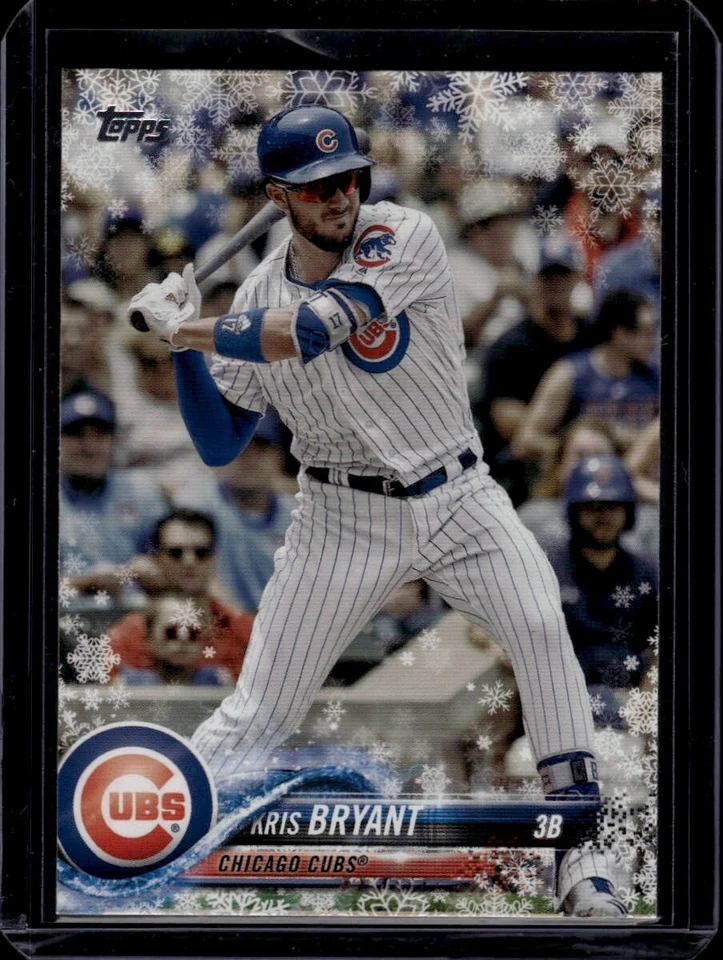 2018 Topps Holiday #HMW69 Kris Bryant  Snowflake - Image 1 of 2