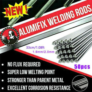 50PCS Aluminum Welding Rod Low Temperature Welding Wire Flux Cored Soldering Rod