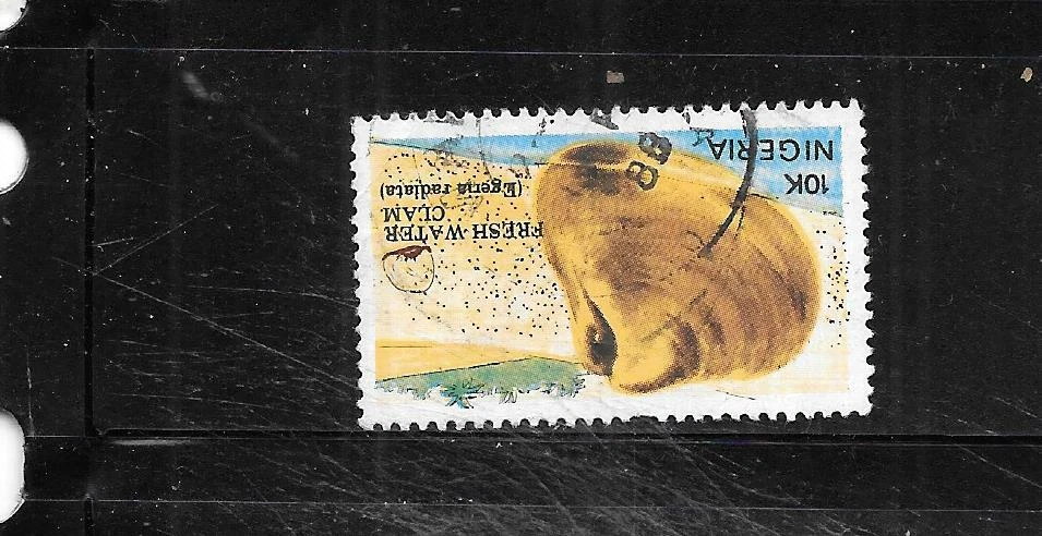 NIGERIA SC#513 1987 10K CONCHAS MARINAS. SELLO CONMEMORATIVO ANTIGUO USADO POSTALMENTE Foto 1 de 1