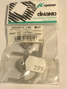 Juego de ruedas traseras vintage Kyosho Dnano plateadas # DNH001S-19R - Imagen 1 de 1