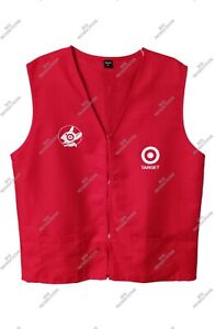 Target Store Employee Vest XL  2 Pockets Bullseye Logo  Team Member