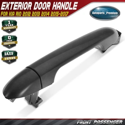 Manija de puerta exterior negra imprimada lateral derecha del pasajero delantero para Kia Rio 2012-2017 Foto 1 de 4