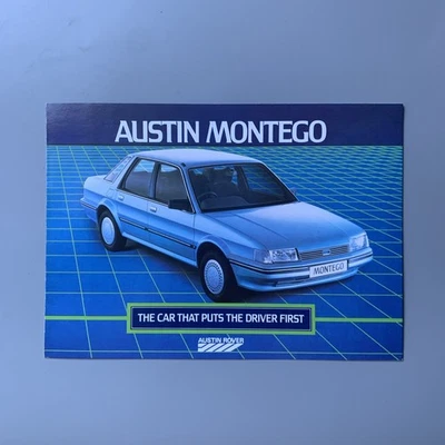 Austin Montego 1985 UK Sales Brochure – 6-Page Foldout, A5 Size - Image 1 of 4