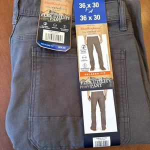 Original Weatherproof Vintage Trevorland Flex Utility Pant Charcoal 36x30 NWT - Picture 1 of 5