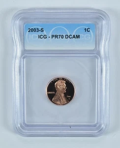2003-S Lincoln Memorial Cent PR70 DCAM ICG *9805 - Picture 1 of 5