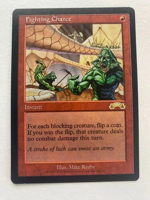Fighting Chance Exodus Regular Magic the Gathering MTG Card - Image 1 of 2