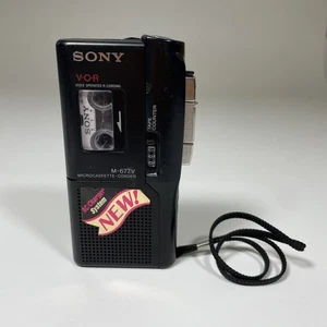 Sony M-677V VOR Microcassette-Corder Handheld Voice Recorder Tested Working - Picture 1 of 11