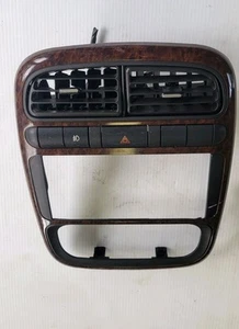 2001-2003 Saturn L300 Radio Trim Bezel Wood grain W/ Vents & Hazard Switch OEM - Picture 1 of 4