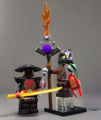 NINJAGO LEGO GENUINE DRIX  + KRUX ACRONIX & WEAPONS - Image 1 of 4