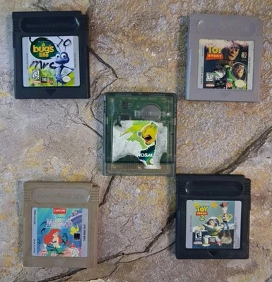 Lote de 5 - Juegos Disney Game Boy GBC - Toy Story, Dinosaur, Bugs Life *VER DESCRIPCIÓN* Foto 1 de 4
