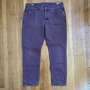 BRUNELLO CUCINELLI Exclusive Maroon Red Italian Men's Pants SZ 50 US SIZE 34x29 - Picture 1 of 20