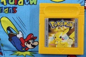 NINTENDO GAME BOY POKEMON EDICION AMARILLA AMARILLO ORIGINAL CARTUCHO PAL ESPAÑA - Picture 1 of 3