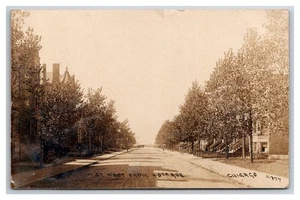 RPPC ~ Chicago ~ 1st street from 40 ave Historic homes - Picture 1 of 2