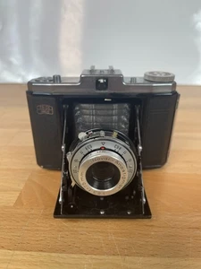 Zeiss Ikon Nettar Folding Camera w/ Novar 75mm Lens + Case – Vintage 120 Film - Picture 1 of 10