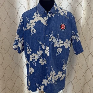 Reyn Spooner XL Chicago Cubs Hawaiian Shirt Baseball - Picture 1 of 8