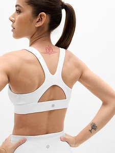 Athleta Damen Intervall Sport BH D-DD Neu mit Etikett Farbe Weiß Größe Medium - Bild 1 von 4