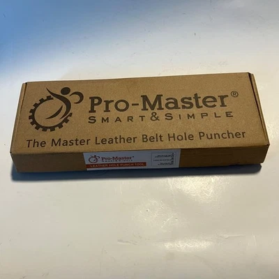 Pro Master Professional Heavy Duty Leather Hole Punch Pliers for Belts Black Red - Image 1 of 4