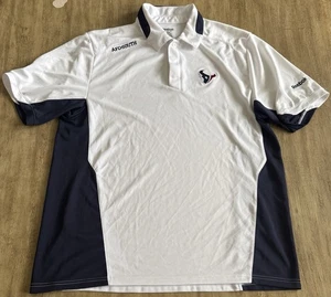 Houston Texans Reebok Polo Para Hombre Grande Manga Corta Golf NFL Blanco - Imagen 1 de 13