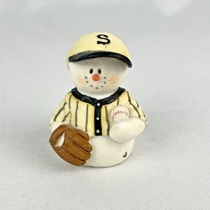 Muñeco de nieve de béisbol Sarah’s Attic Snowonders June Homer #6405 (1998) 1E/0438 MLB - Imagen 1 de 8