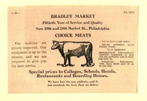1928 Bradley Markt Werbung Philadelphia, PA - Bild 1 von 1