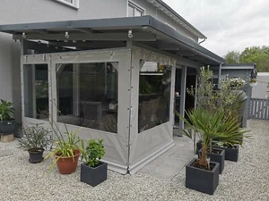 TERRASSENVERKLEIDUNG AUF MAß, NACH IHREM PROJEKT; MIT FENSTER UND TÜR - Bild 1 von 10