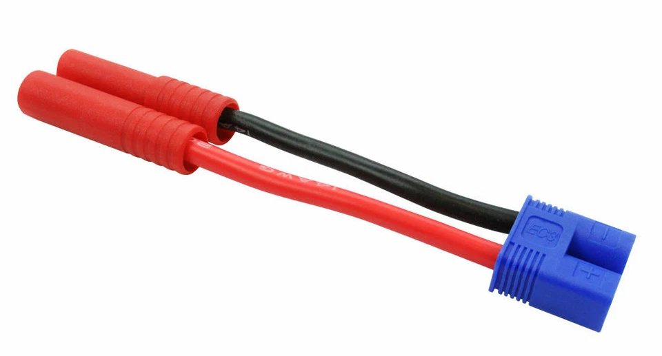 HXT 4mm to EC3 Male (~5cm) adapter jumper Part # HXT42EC3M FREE US SHIPPING - Image 1 of 1