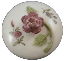 Antico 18thC Royal Vienna Porcellana Floreale Tea Pot Lid Porzellan Deckel
