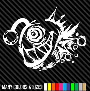 Angler Fish Decal Sticker Fish with Light Die Cut Vinyl Decal - Colors/Sizes - Picture 1 of 15