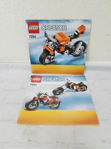 Lego Creator 3 In 1 Bike Motorcycle Set 7291 INSTRUCTION MANUALS ONLY - Picture 1 of 7