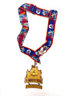 Disneyland Medal 2007 Race 1/2 Half Marathon Run & Mickey Mouse Lanyard Pin