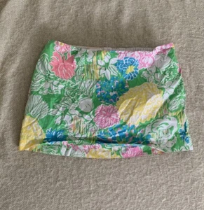 Lilly Pulitzer Girl's Mini Skort Skirt w/White Shorts Preppy Floral Fairy - Picture 1 of 8